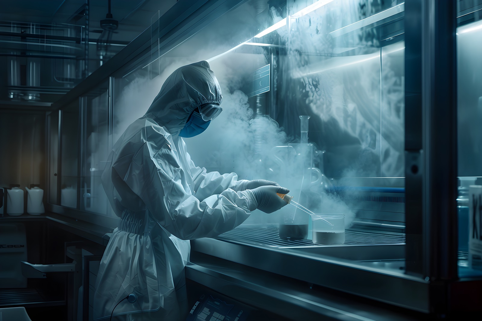 Scientist in Protective Gear Minimizing Xylene Exposure during a Lab Experiment A Revolution Against the Toxic Impact of Xylene in Oil and Gas Industry