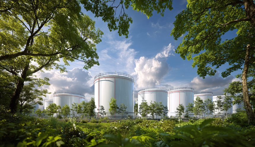 oil industry and green Saudi Aramco Sustainability Goals