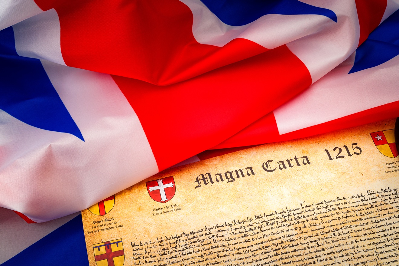 Union Jack and the Magna Carta (a symbol for human rights, democracy and free speech) From Magna Carta to Thought Police: How Britain Lost the Plot on Free Speech