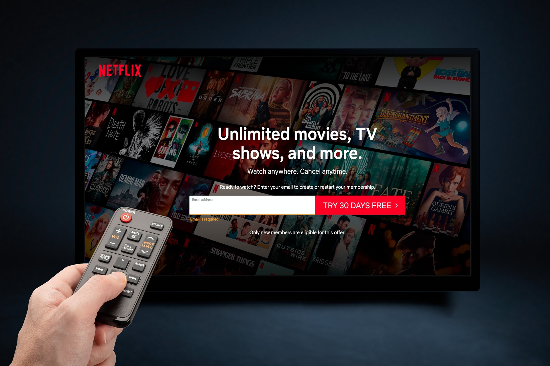 USA, NEW YORK February 2, 2021: NETFLIX Interface of video distribution service. Subscription service. Streaming video. Netflix is a well known global provider of streaming movies Netflix and Spotify Team Up for Video Podcasts: What This Means for the Future
