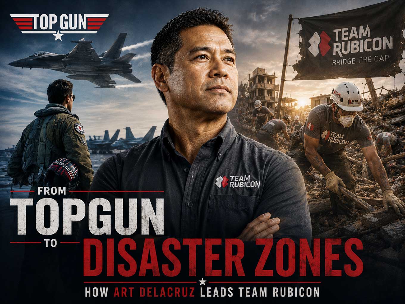 From TOPGUN to Disaster Zones: How Art delaCruz Leads Team Rubicon Art delaCruz: From TOPGUN Instructor to Team Rubicon CEO