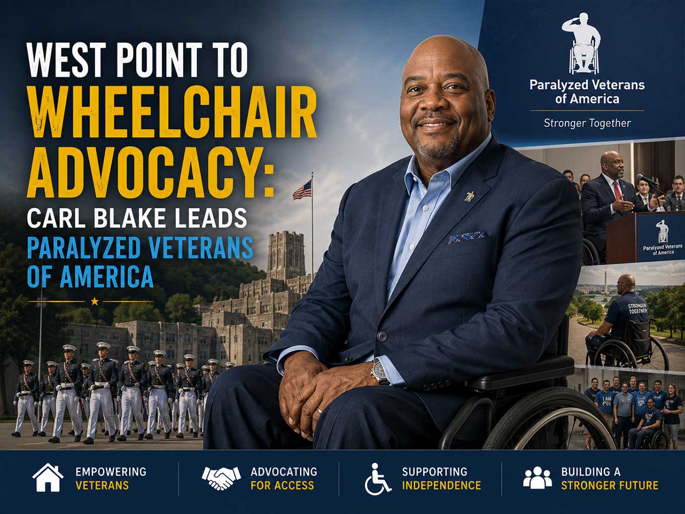Carl Blake: The West Point Veteran Leading Paralyzed Veterans of America