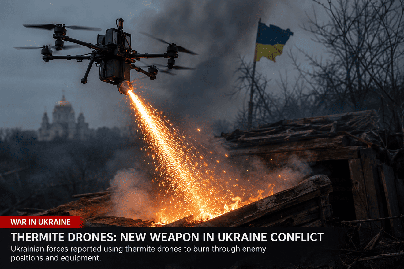 Fire From the Sky: How Cheap Drones  and Ukraine’s “Dragon” Thermite Strikes  Are Rewriting the Rules of War