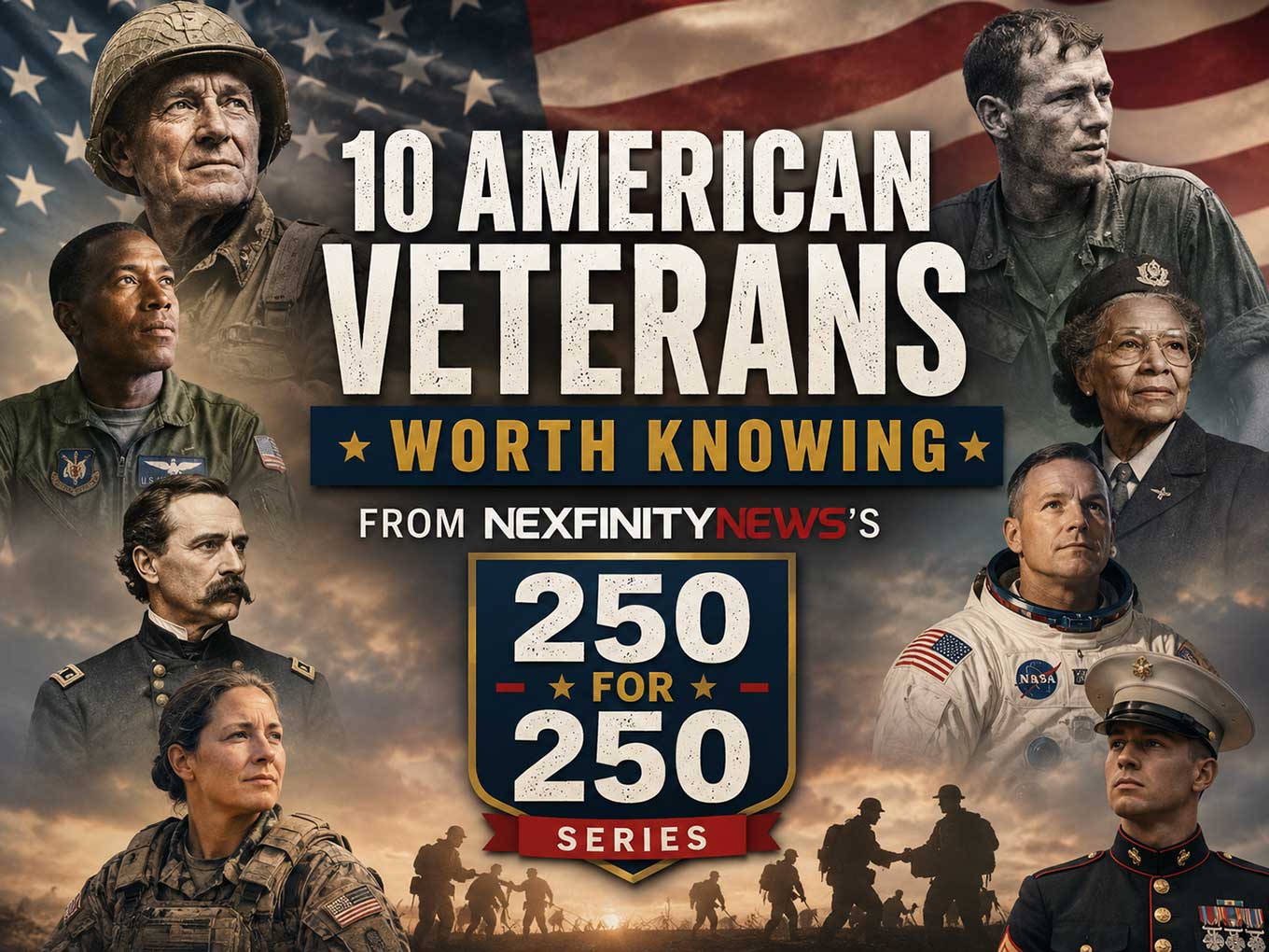 10 American Veterans Worth Knowing From NexfinityNews’s “250 for 250” Series 10 Veterans to Know From NexfinityNews’s 250 for 250 Series