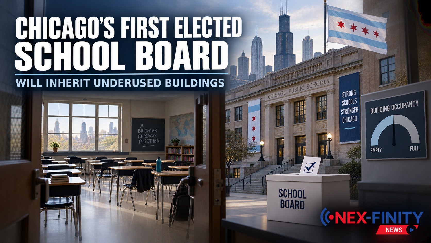 Chicago school board election 2026 Chicago’s First Elected School Board Will Inherit Underused Buildings and a Budget It Can’t Yet Pay For